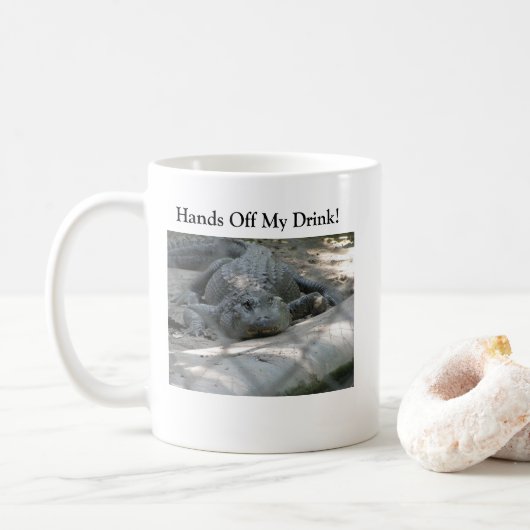 Lustiger Alligator Kaffeetasse (Mit Donut)