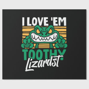 Lustiger Alligatorliebhaber und Krokodil-Zooarbeit Geschenkpapier