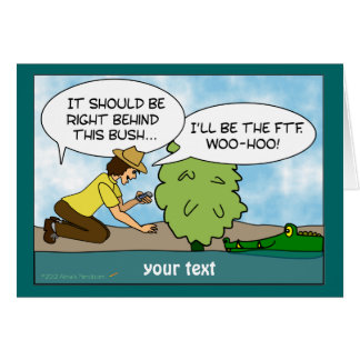 Lustiger Alligatorpufferspeicher Geocaching