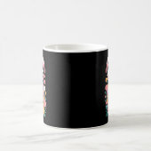 Lustiger Alpha-Männchen-Tabby-Katze Blumen Regenbo Kaffeetasse (Mittel)