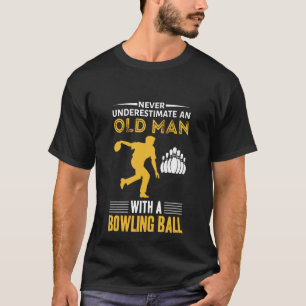 lustiger alter Bowling Sportart T-Shirt