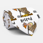 Lustiger alter Bussard, der Golf pensionierten Krawatte (Gerollt)