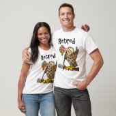 Lustiger alter Bussard, der Golf pensionierten T-Shirt (Unisex)