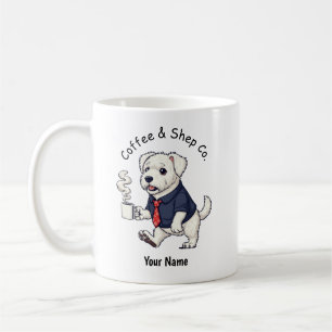 Lustiger alter englischer Schäferhund-Anzug Kaffee Kaffeetasse