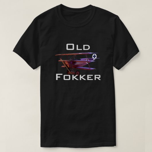 Lustiger "alter Fokker " T-Shirt (Design vorne)