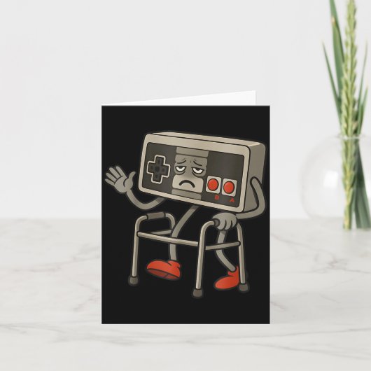 Lustiger Alter Gamer Gaming Retro 80er 90er Retro Karte (Vorderseite)