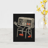 Lustiger Alter Gamer Gaming Retro 80er 90er Retro Karte (Gelbe Blume)