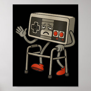 Lustiger Alter Gamer Gaming Retro 80er 90er Retro  Poster