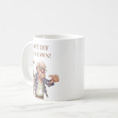Lustiger alter gemeiner Mann Stock Kaffeetasse (Vorderseite Links)