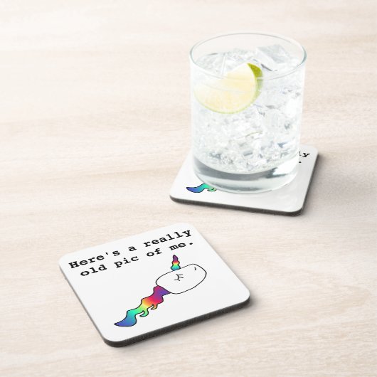 Lustiger alter Pic von mir Untersetzer (Rechte Seite)