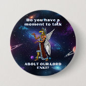 Lustiger alter UFO Annunaki Außerirdischer Button (Vorderseite)