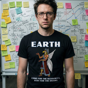 Lustiger alter UFO Annunaki Außerirdischer T-Shirt