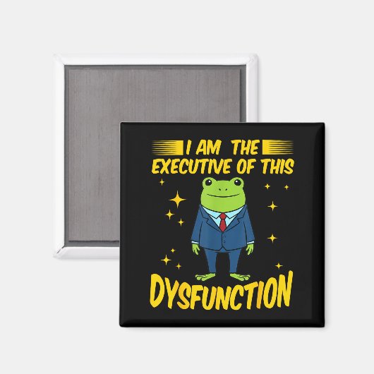 Lustiger Am Executive Dysfunction Frosch Meme Magnet (Vorderseite/Rückseite)
