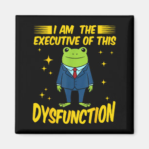 Lustiger Am Executive Dysfunction Frosch Meme Magnet