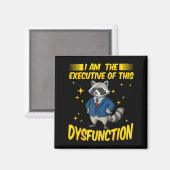Lustiger Am Executive Dysfunction Waschbär Meme Magnet (Vorderseite/Rückseite)