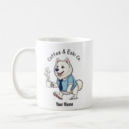 Lustiger American Eskimo Dog Geschäftsanzug Kaffee Kaffeetasse