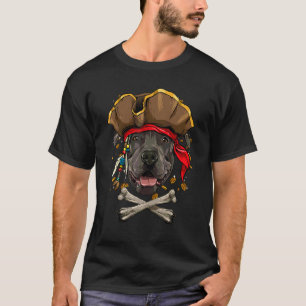 Lustiger American Pit Bull Terrier Pirat Jolly Rog T-Shirt