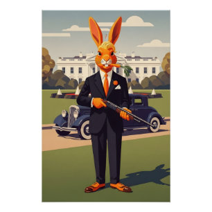 Lustiger Amerikaner Poster