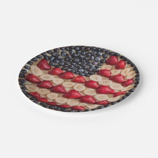 Lustiger amerikanischer Unabhängigkeitstag Pappteller (Schrägansicht)