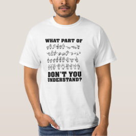 Lustiger amerikanisches Zeichen-SprachT - Shirt