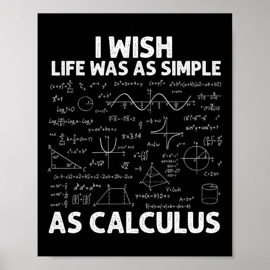 Lustiger Analysis Für Männer Frauen Mathe-Lehrer M Poster (Vorne)