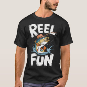Lustiger Angel Fang mit lustigen Reel Vibes T-Shirt