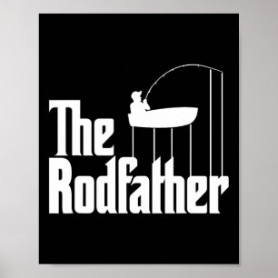 Lustiger Angel-Meme vom Rodfather-Angelrute  Poster