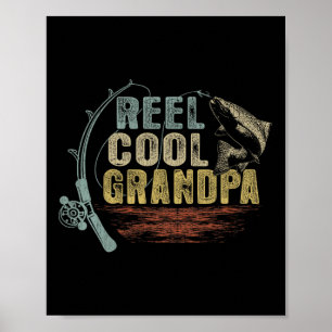 Lustiger Angel vintage-Rolle cooler Opa  Poster