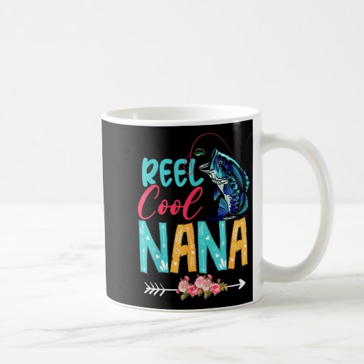 Lustiger Angelfan glücklicher Muttertag passend Kaffeetasse (Rechts)