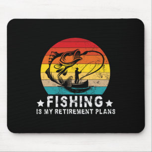Lustiger Angelfreund Und Im Ruhestand Angeln Ist M Mousepad