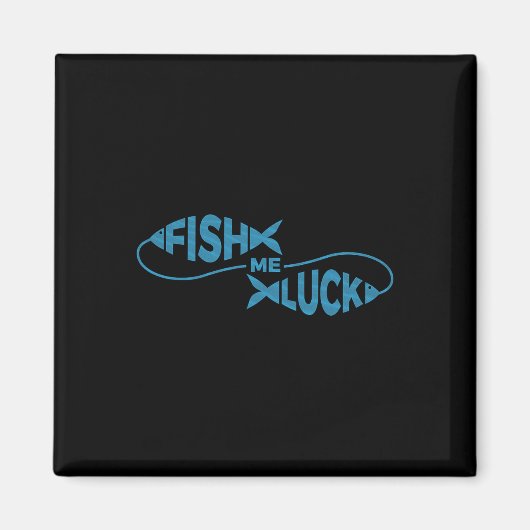 Lustiger Angelglück Fischer Fische Mich Glück  Magnet (Vorne)