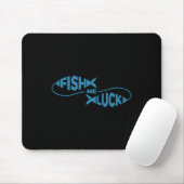 Lustiger Angelglück Fischer Fische Mich Glück Mousepad (Mit Mouse)