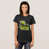 Lustiger Angelmeister Köder Wortspiel Pun T-Shirt (Vorne ganz)