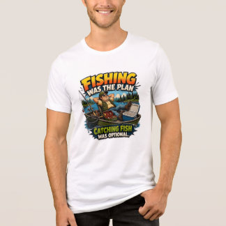 Lustiger Angelplan war der Plan Fische fangen war Tri-Blend Shirt