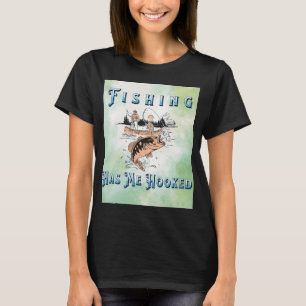 Lustiger Angelsport hat mich angezogen Design-Gesc T-Shirt