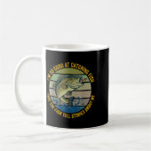 Lustiger Angelspruch Angler Köder Humor Kaffeetasse (Links)