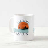 Lustiger Angelspruch Kaffeetasse (Vorderseite Links)