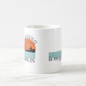 Lustiger Angelspruch Kaffeetasse (Mittel)