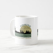 Lustiger Angelspruch Kaffeetasse (Vorderseite Links)
