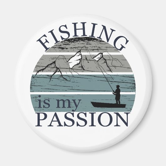 Lustiger Angelspruch Magnet (Vorne)