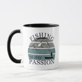 Lustiger Angelspruch Tasse (Links)