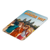 Lustiger Angkor Wat Kambodscha Magnet (Linke Seite)