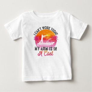 Lustiger Angler-Fischfang Baby T-shirt