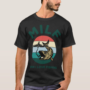 Lustiger Angler fischt zu nah am Fischer Witz Humo T-Shirt