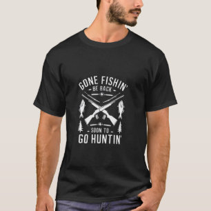 Lustiger Angler Jäger Jagd Fischer T-Shirt