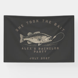 Lustiger Angler Maßgeschneiderte Angler Junggesell Banner