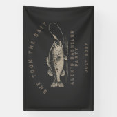 Lustiger Angler Maßgeschneiderte Angler Junggesell Banner (Vertikal)