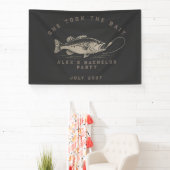Lustiger Angler Maßgeschneiderte Angler Junggesell Banner (InSitu)