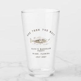 Lustiger Angler Maßgeschneiderte Angler Junggesell Glas