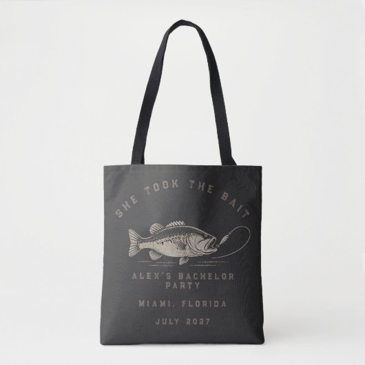 Lustiger Angler Maßgeschneiderte Angler Junggesell Tasche (Vorderseite)